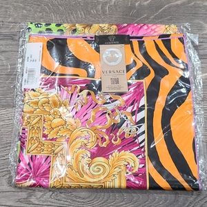 Auth Versace silk scarf
